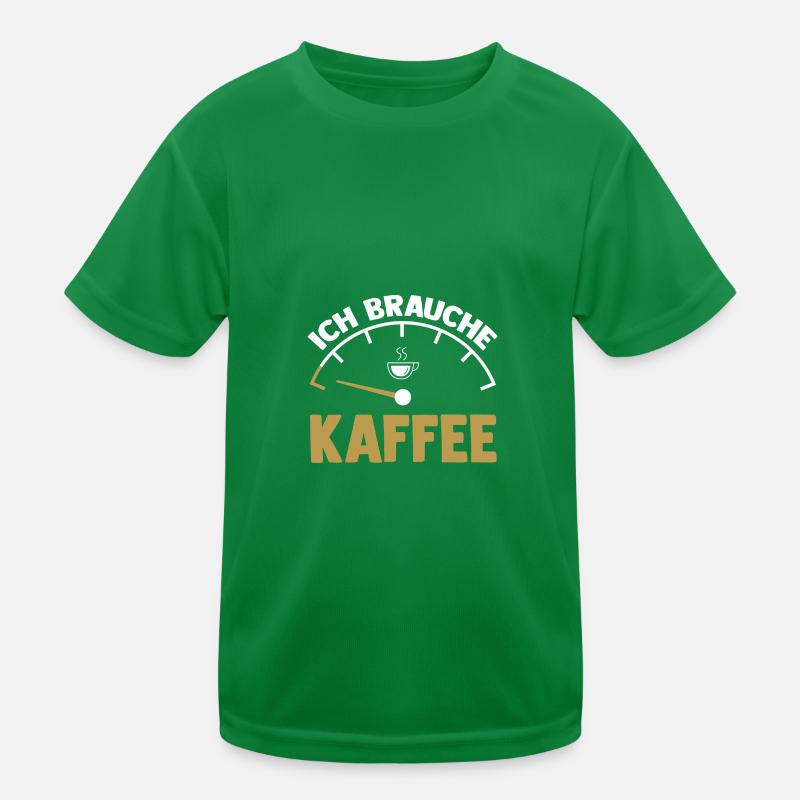 Kaffeetrinker Kaffeeliebhaber Kaffee Kinder Funktions-T-Shirt