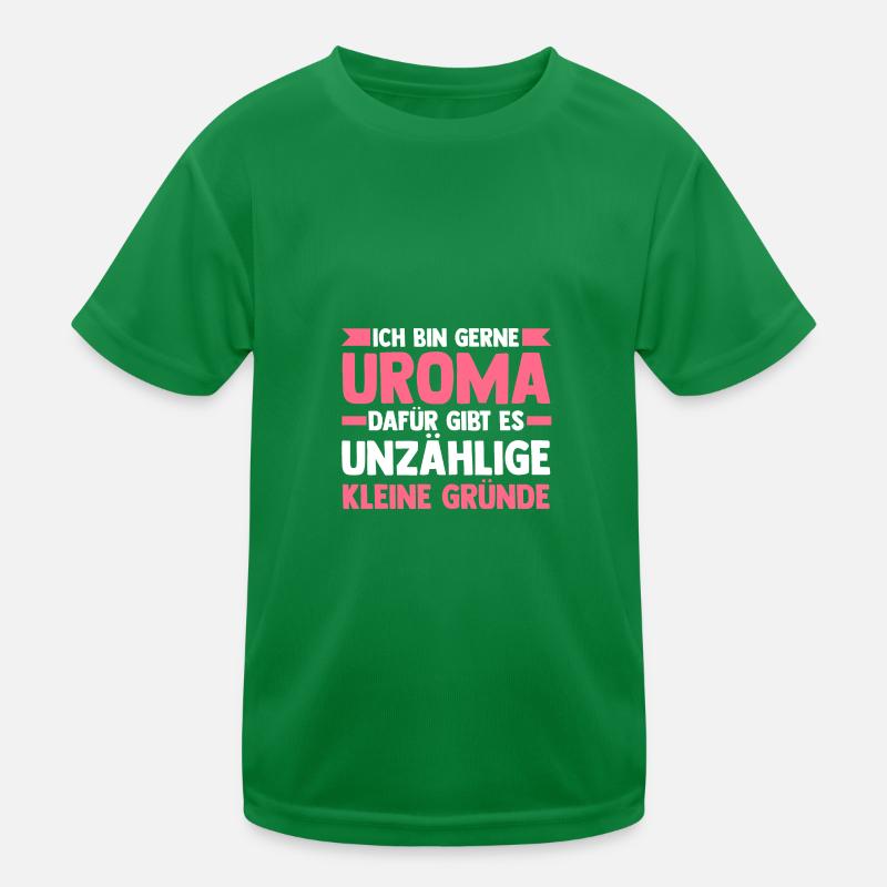 Urgroßmutter Uroma Kinder Funktions-T-Shirt