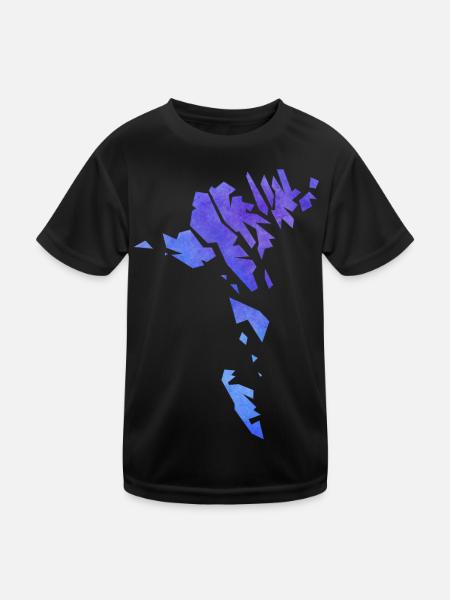 faroe - Kinder Funktions-T-Shirt - Schwarz