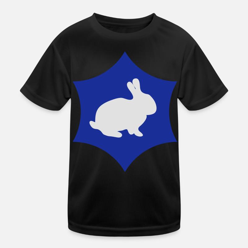 Hasen Logo Kinder Funktions-T-Shirt