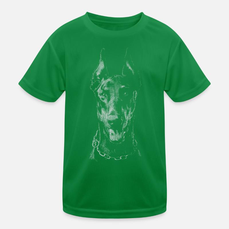 Dobermann Kinder Funktions-T-Shirt
