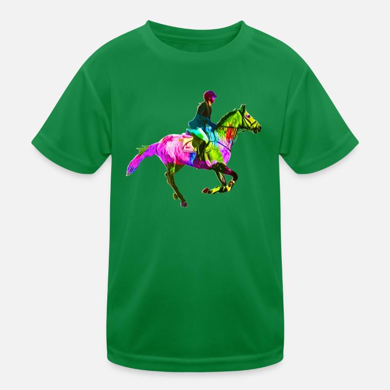 Cavalière colorée T-shirt sport Enfant