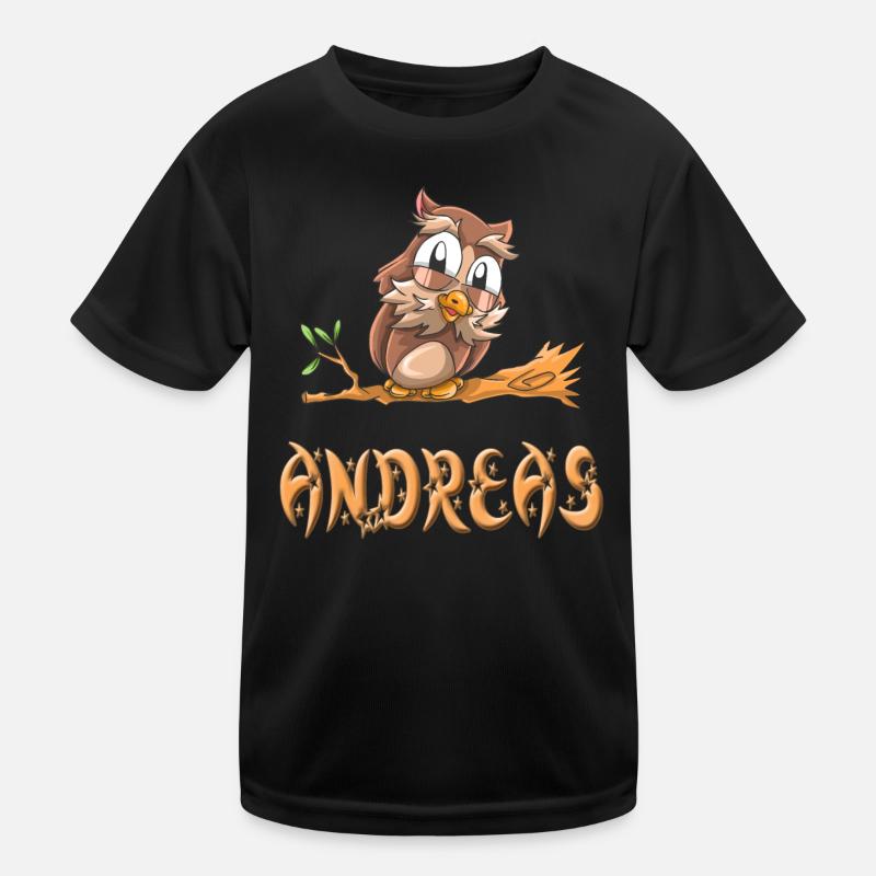Eule Andreas Kinder Funktions-T-Shirt