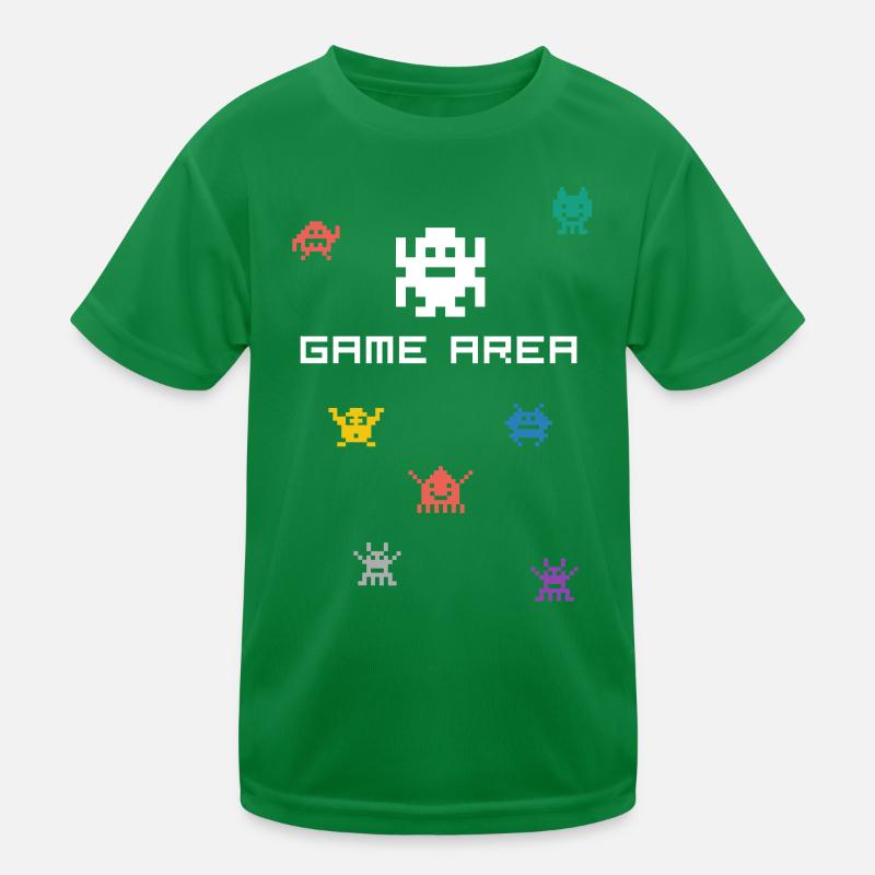 zone de jeu pixel nerd pc konsole retro gamer Monste T-shirt sport Enfant