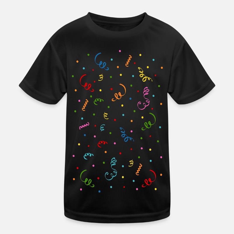 Confetti Streamers Kids Functional T-Shirt