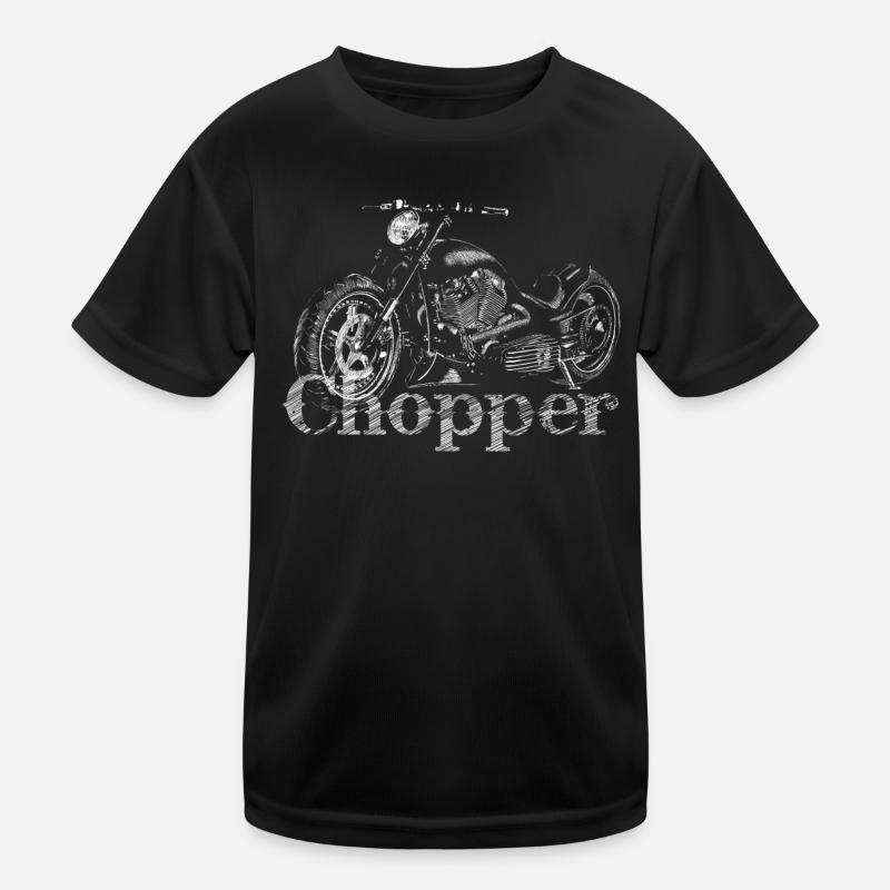 chopper - Kinder Funktions-T-Shirt - Schwarz
