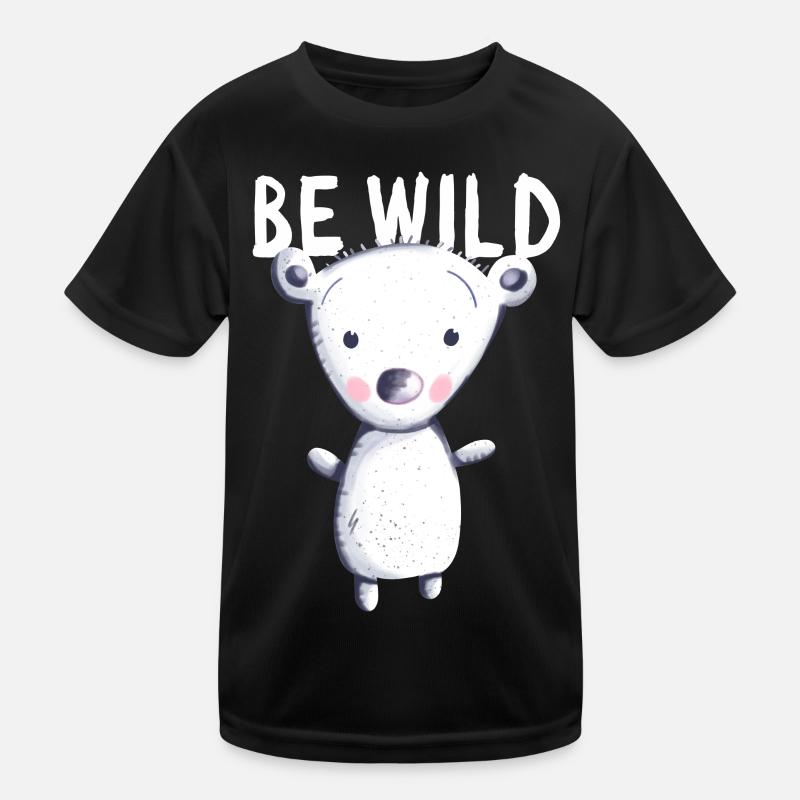 Essere orso polare Wild - Bear - Bear - Teddy - Baby Maglietta sportiva per bambini