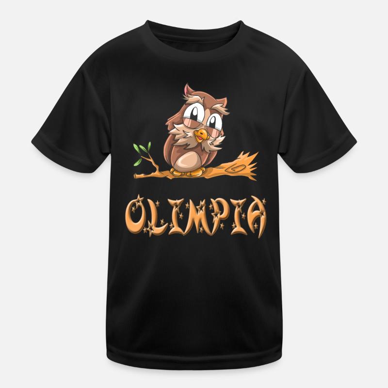 Eule Olimpia Kinder Funktions-T-Shirt