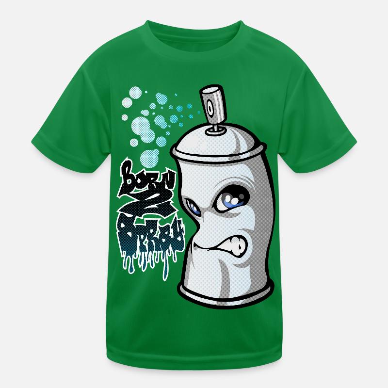 Spray and graffiti Kinder Funktions-T-Shirt