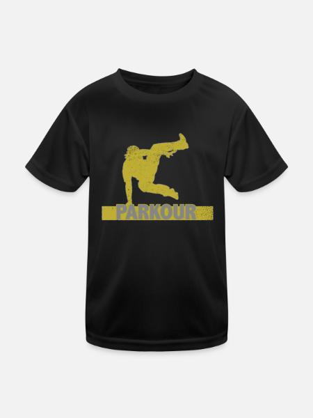 Parkour - Functioneel T-shirt voor kinderen - zwart
