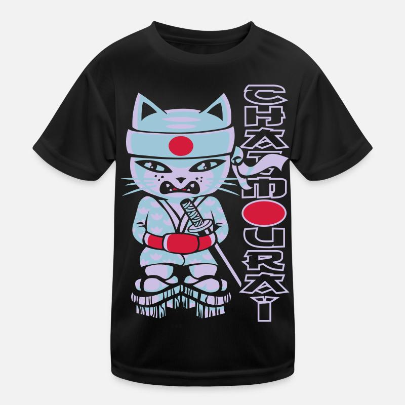 Chat mouraï flex Kinder Funktions-T-Shirt