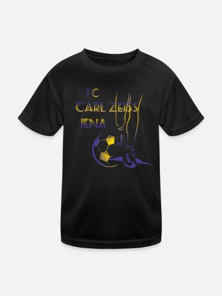 FC Carl Zeiss Jena - Kinder Funktions-T-Shirt - Schwarz
