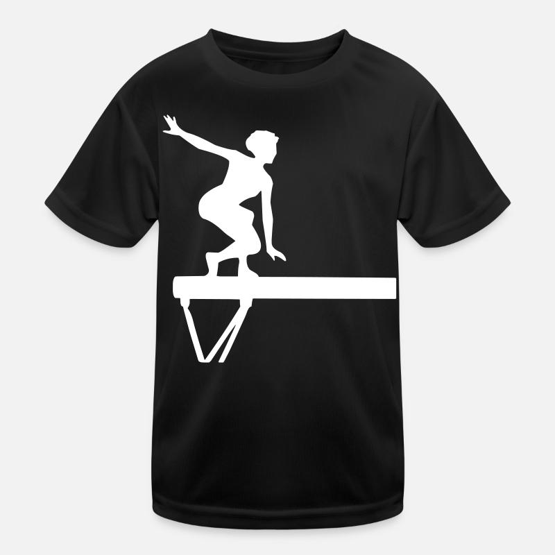Turnen - Schwebebalken Kinder Funktions-T-Shirt