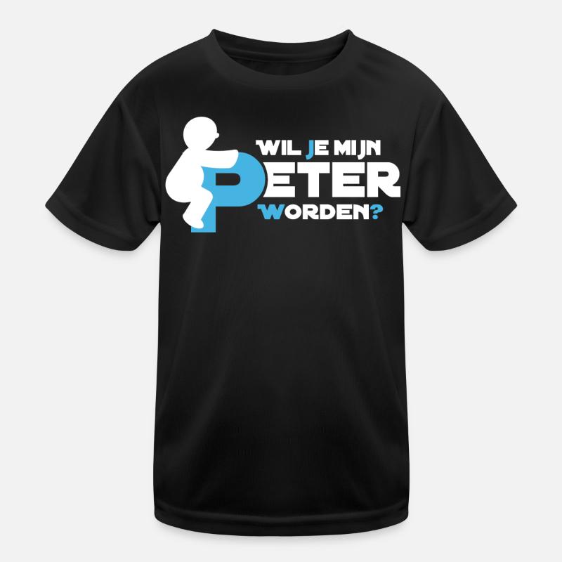 Verspielte Figur Typografie Kinder Funktions-T-Shirt