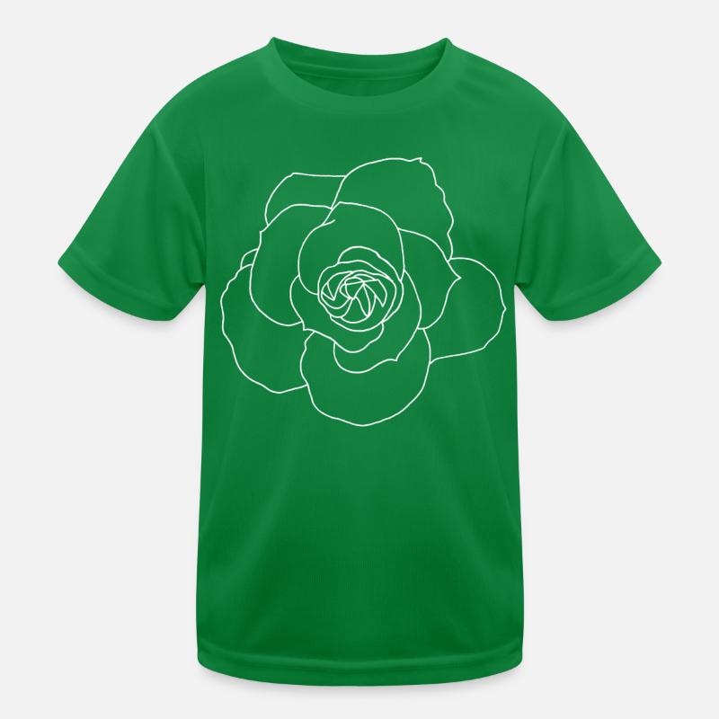 Weiße Rose Kinder Funktions-T-Shirt