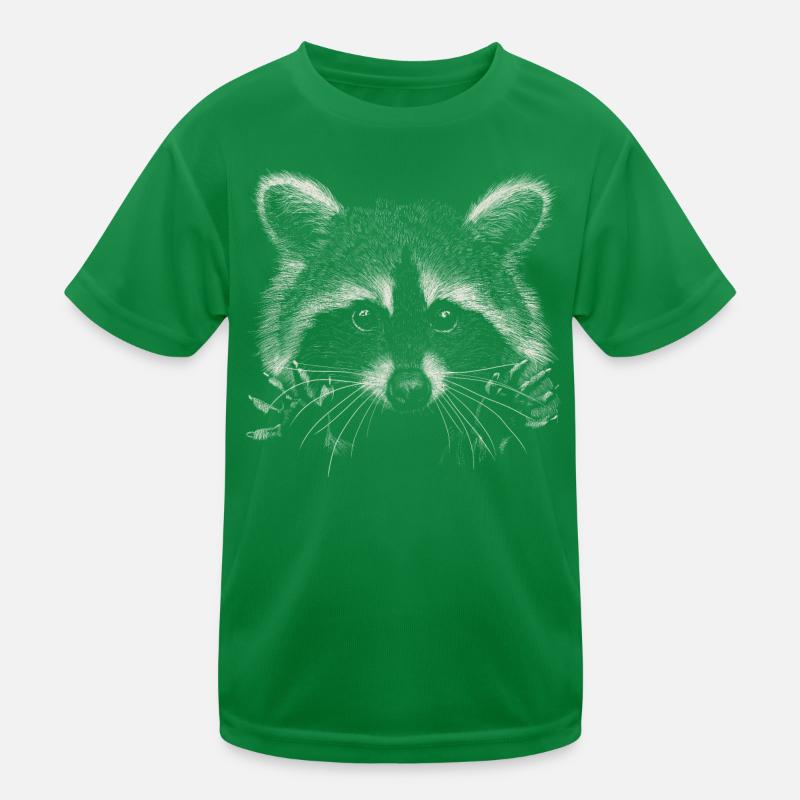 Waschbär Kinder Funktions-T-Shirt