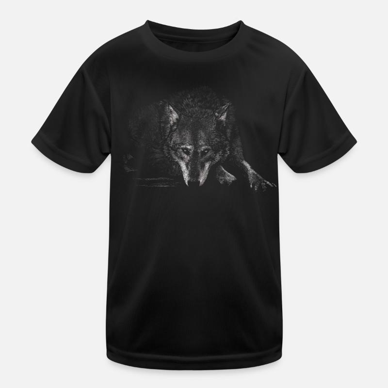 Wolf Kinder Funktions-T-Shirt