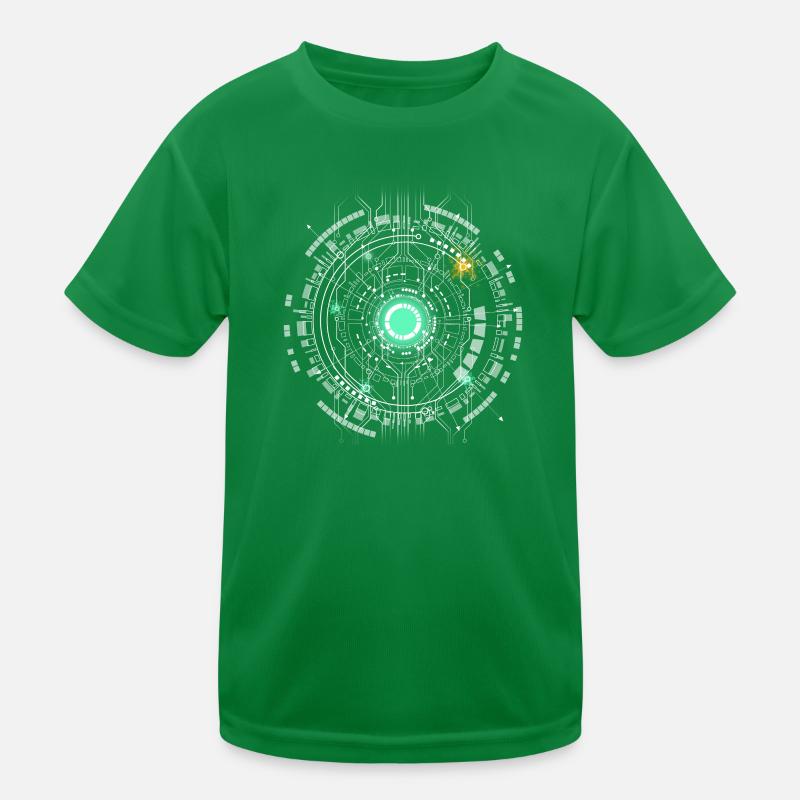 nerd CPU core ordinateur code pc carte spatiale T-shirt sport Enfant