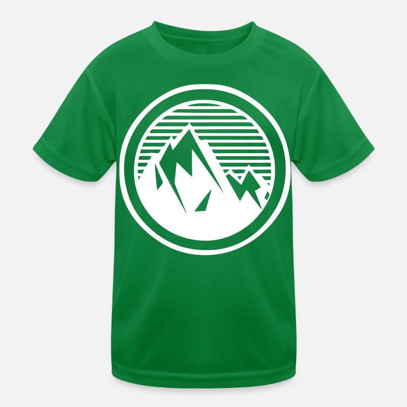 Mountains in a circle Kids Functional T-Shirt