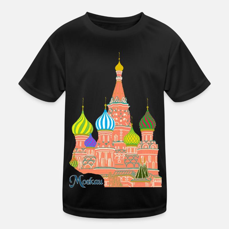 Moscow St. Basil's Cathedral Kids Functional T-Shirt