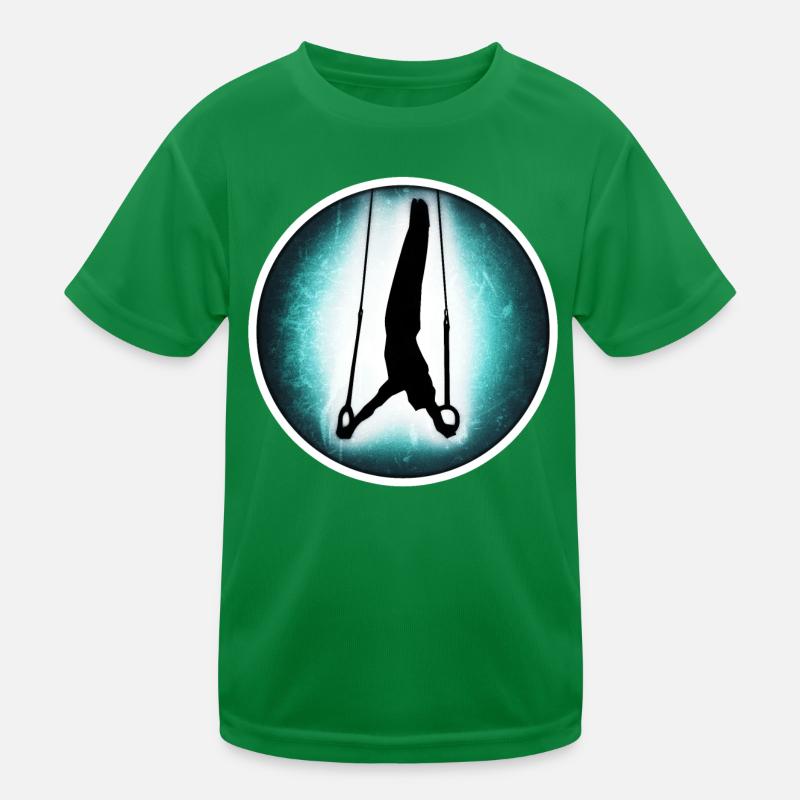 Turnen - Ringe Kinder Funktions-T-Shirt