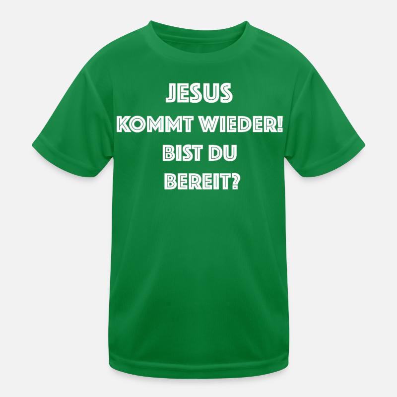 Jesus is coming again – ready? Kids Functional T-Shirt