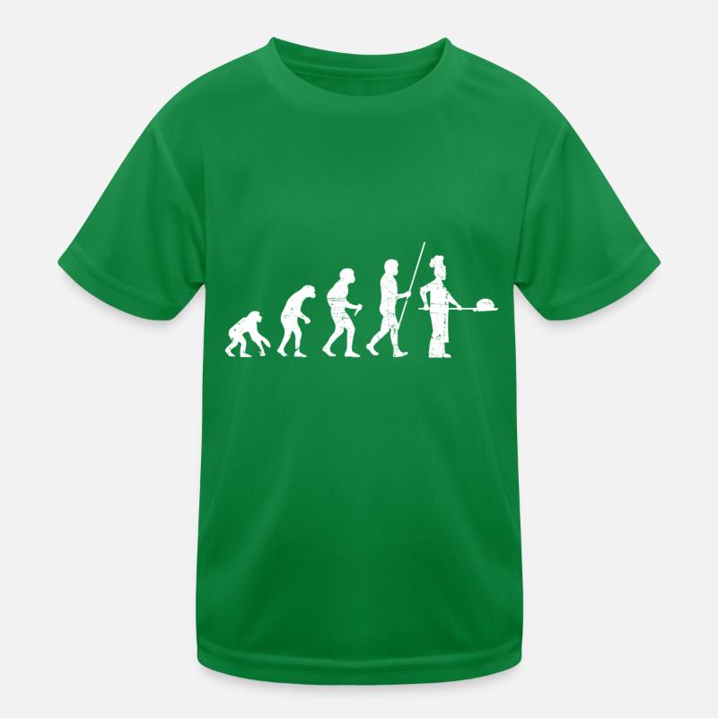 Bäcker Evolution Distressed Look Kinder Funktions-T-Shirt