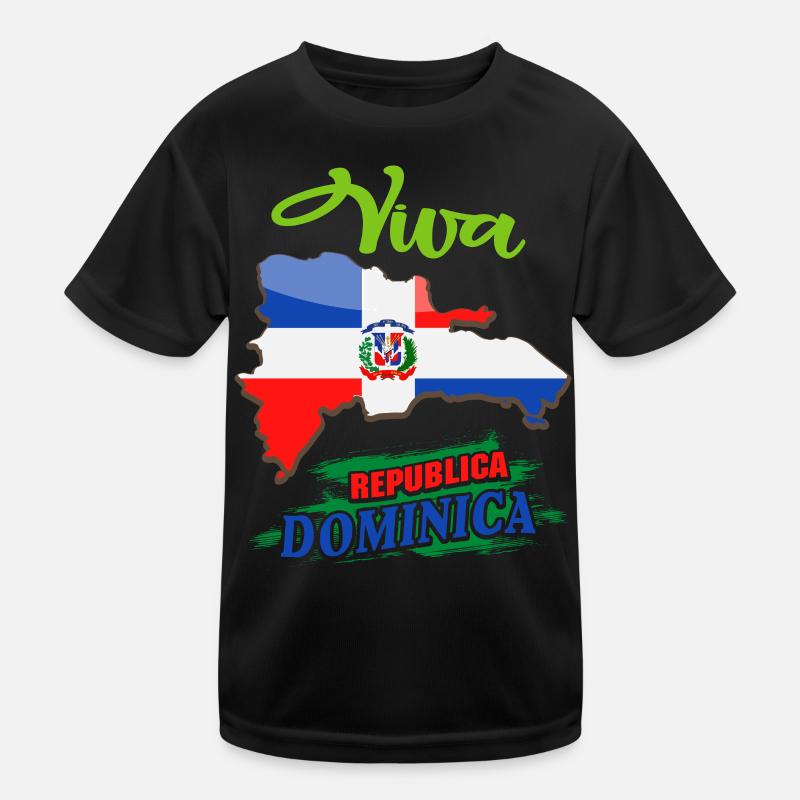 Conception du drapeau de la République dominicaine T-shirt sport Enfant