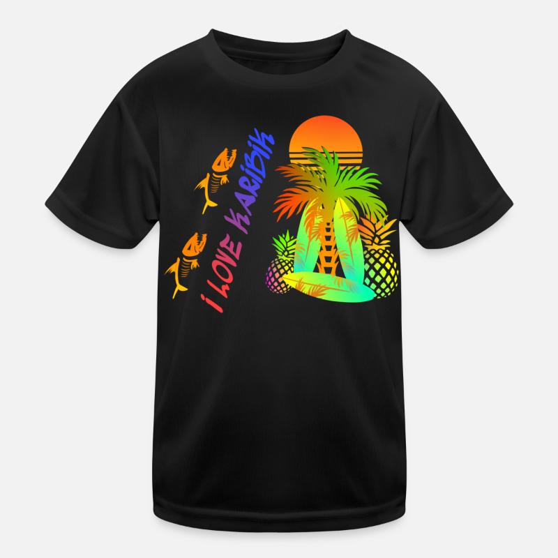 Love Caribbean Kids Functional T-Shirt