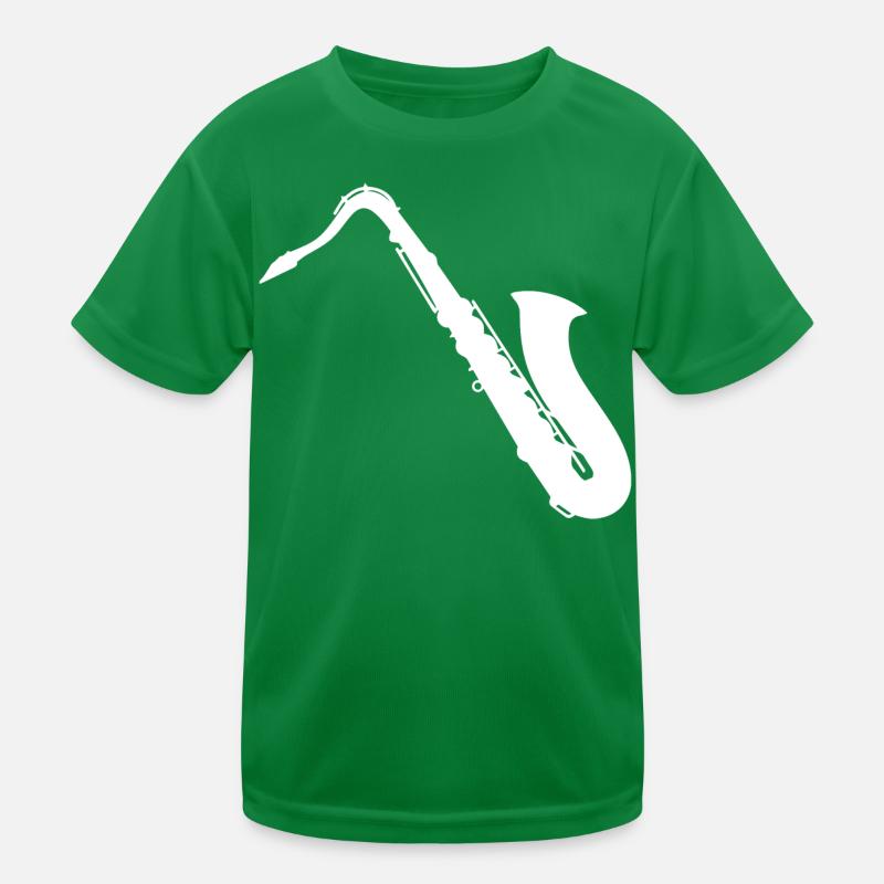 Saxophon Kinder Funktions-T-Shirt