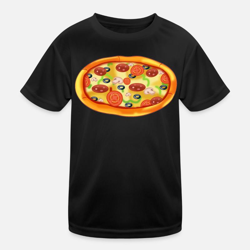 Pizza Kinder Funktions-T-Shirt