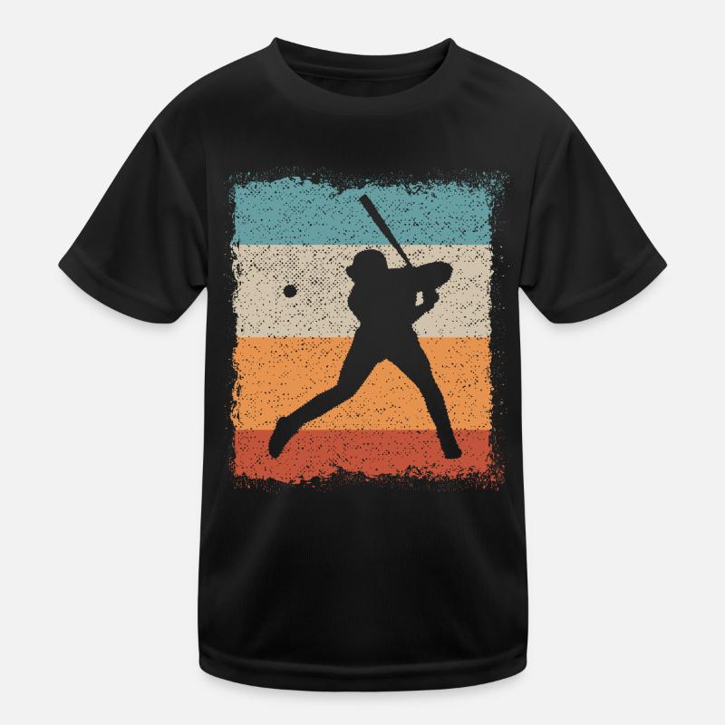 Baseball Baseball Player Baseball Bat Kids Functional T-Shirt