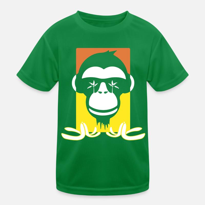 Funny Monkey Kids Functional T-Shirt