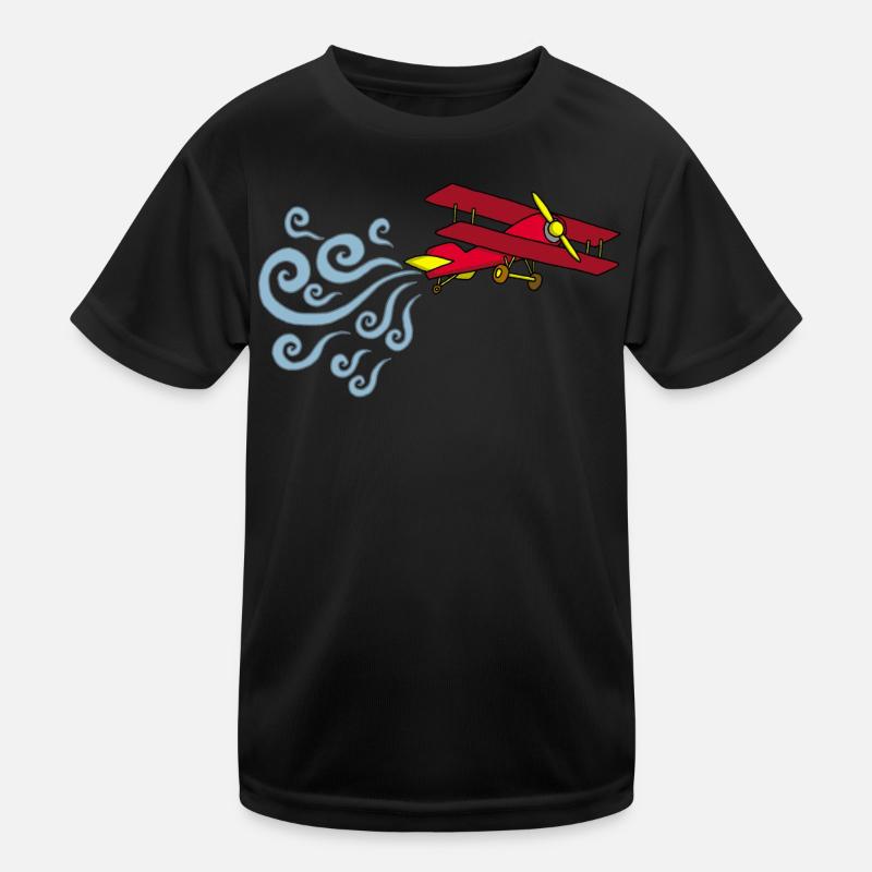 Vintage Flugzeug Kinder Funktions-T-Shirt