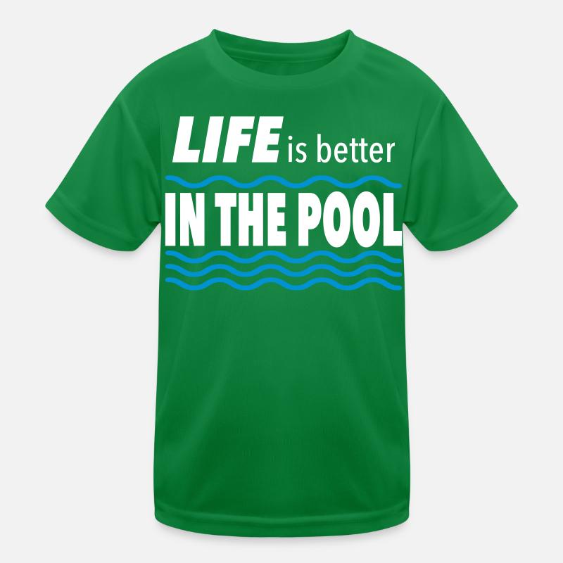 swimming pool Kids Functional T-Shirt