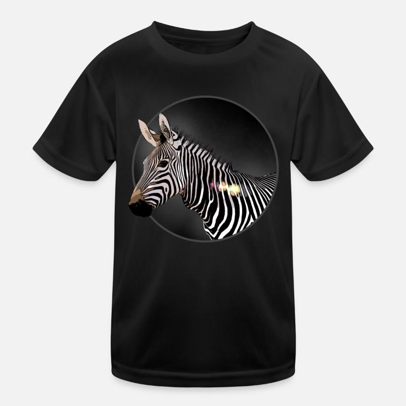 Zebra Kinder Funktions-T-Shirt