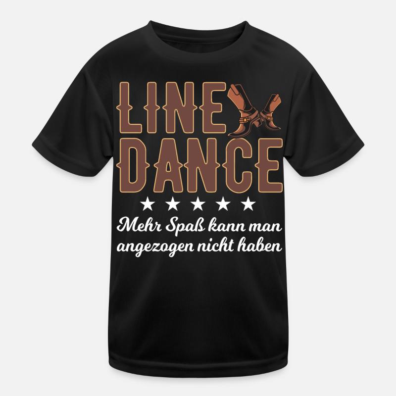 Linedance Spaß Kinder Funktions-T-Shirt