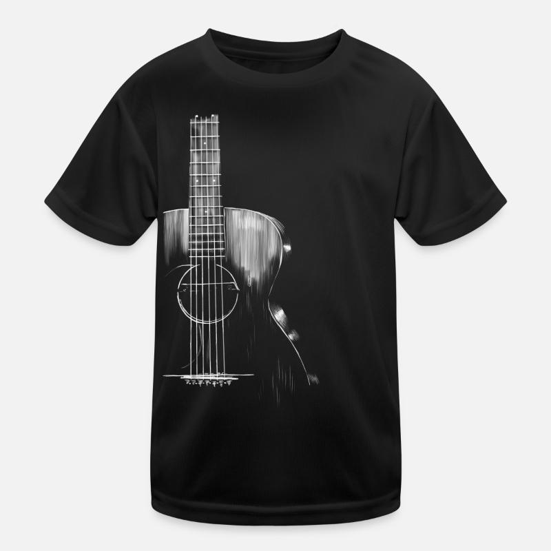Guitar - Kids Functional T-Shirt - black