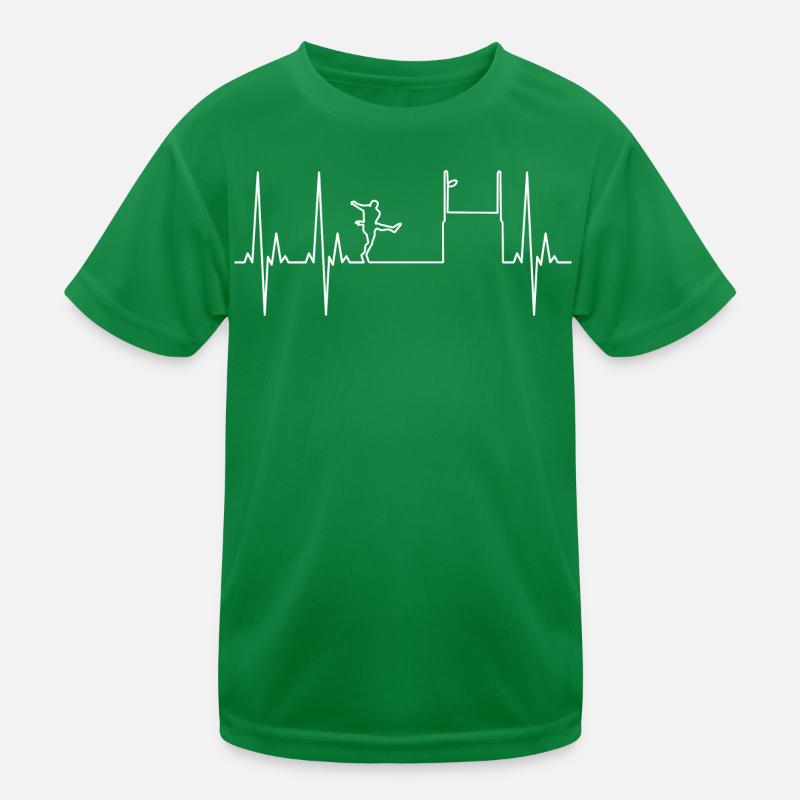 Electrocardiogram Rugby Kids Functional T-Shirt