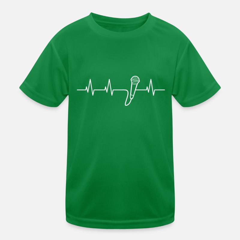 Musiker Herzschlag Kinder Funktions-T-Shirt
