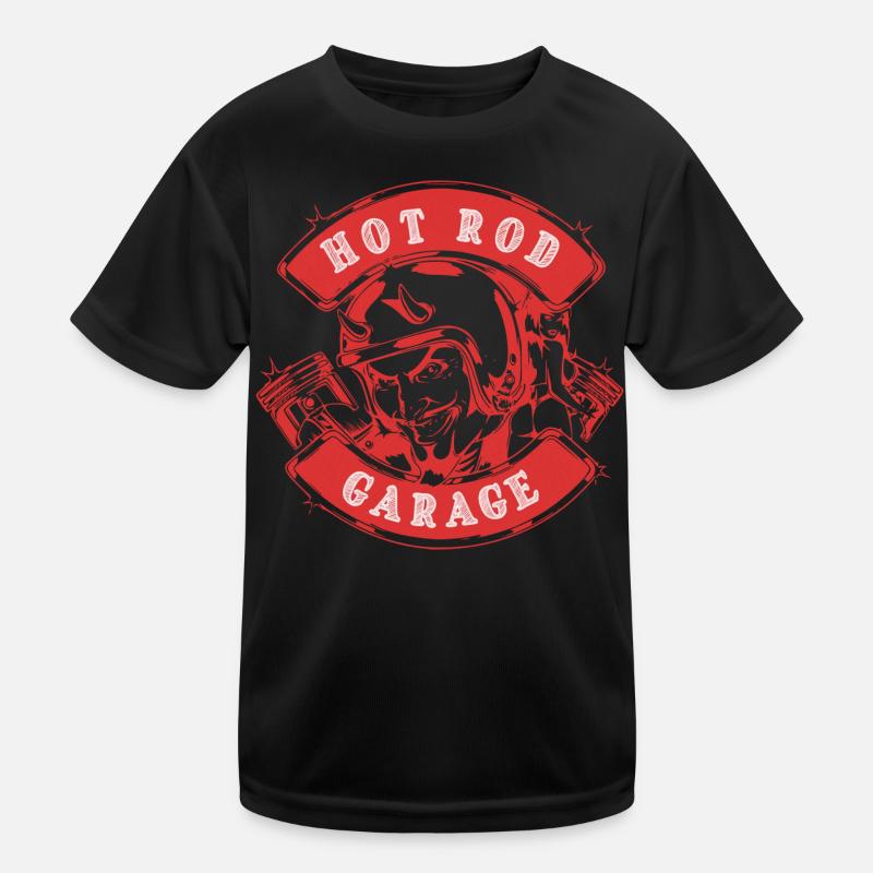 Hot Rod Garage V8 Kinder Funktions-T-Shirt