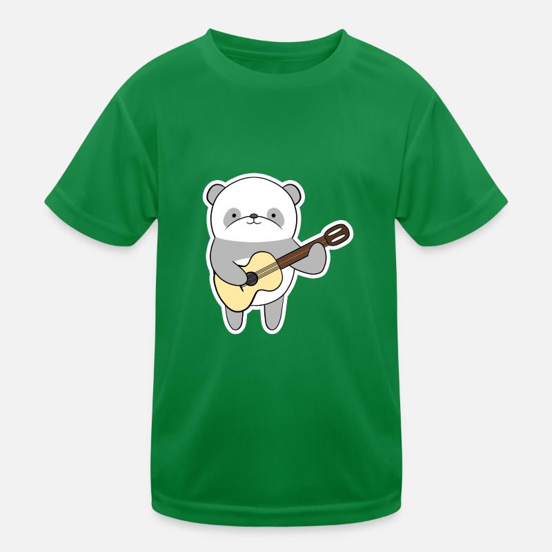 Panda with guitar Kids Functional T-Shirt