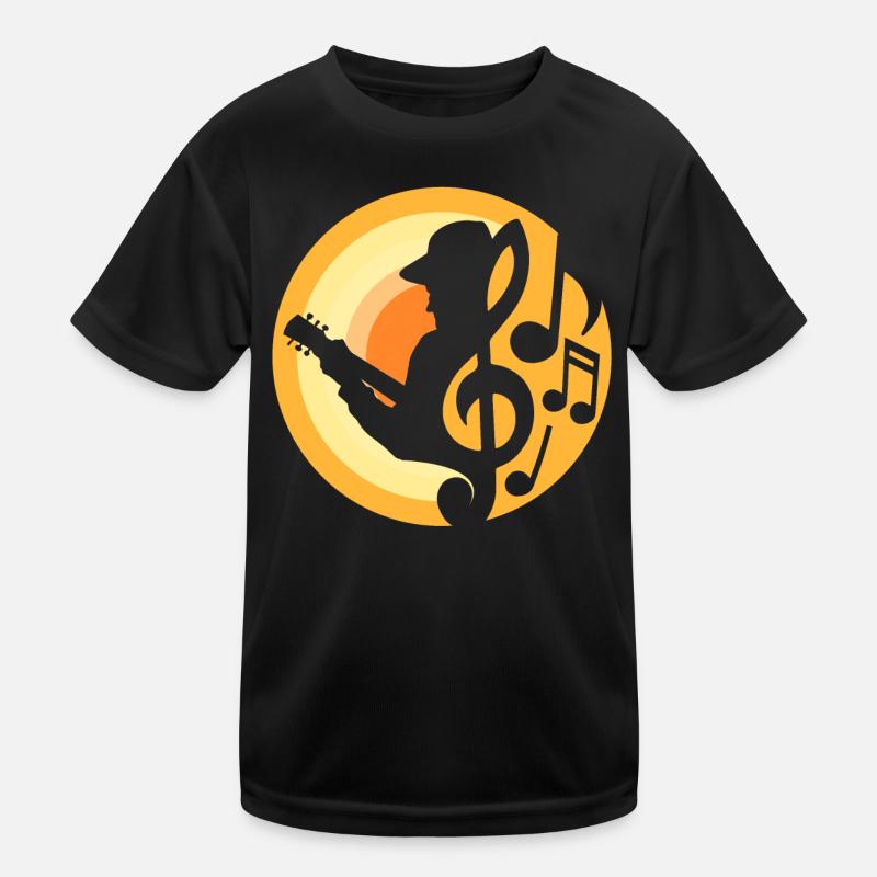 Gitarren-Spieler Kinder Funktions-T-Shirt