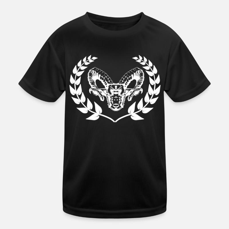 Sheep mutton buck ram laurel wreath mountains Kids Functional T-Shirt