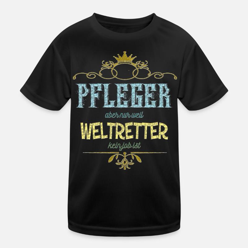 Pfleger Weltretter Kinder Funktions-T-Shirt