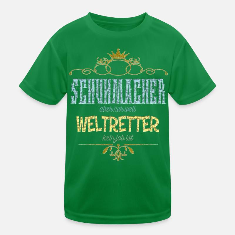 Schuhmacher Weltretter Kinder Funktions-T-Shirt
