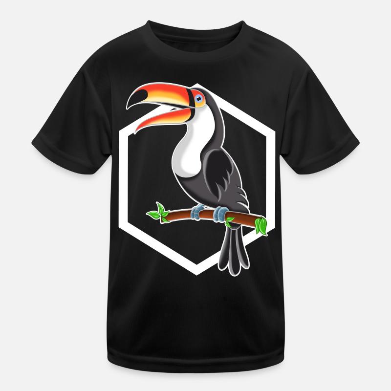 toucan - Kids Functional T-Shirt - black