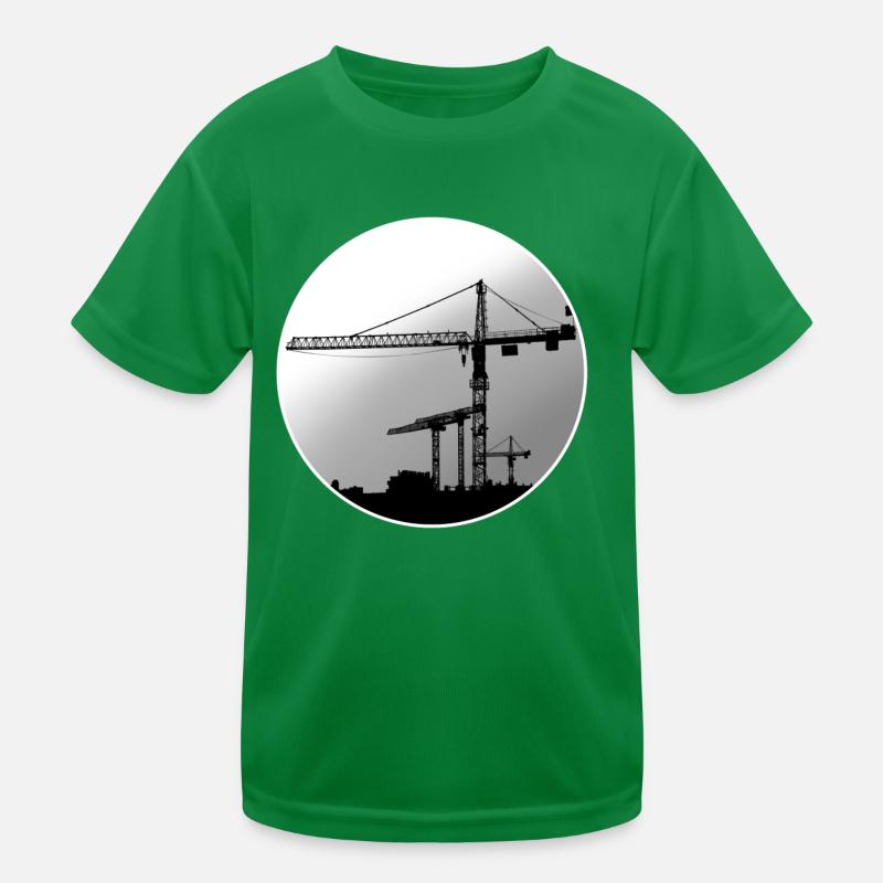 Crane operator crane Kids Functional T-Shirt