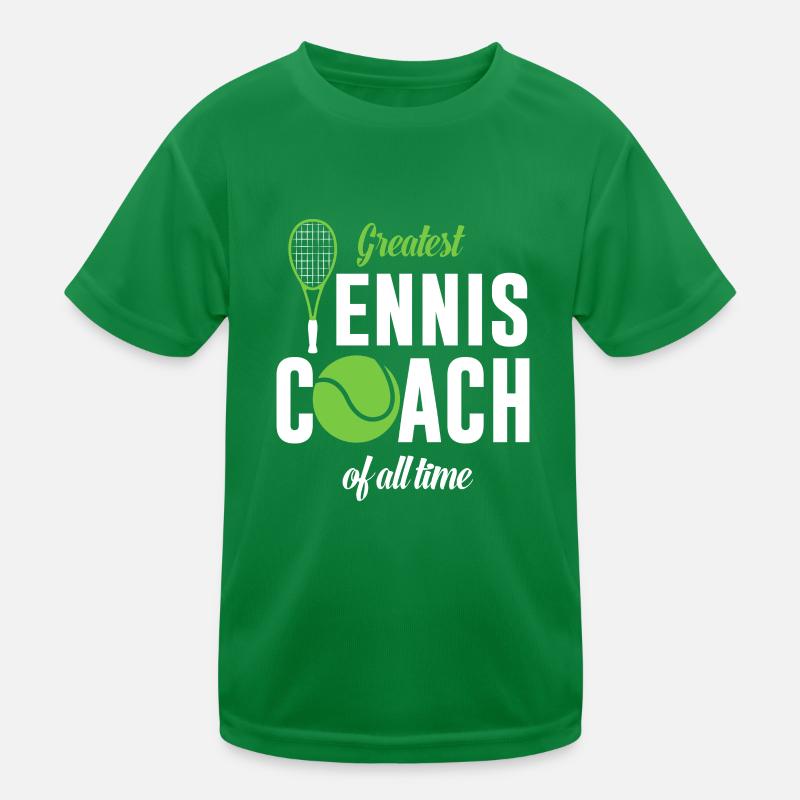 Largest tennis coach ever Kids Functional T-Shirt