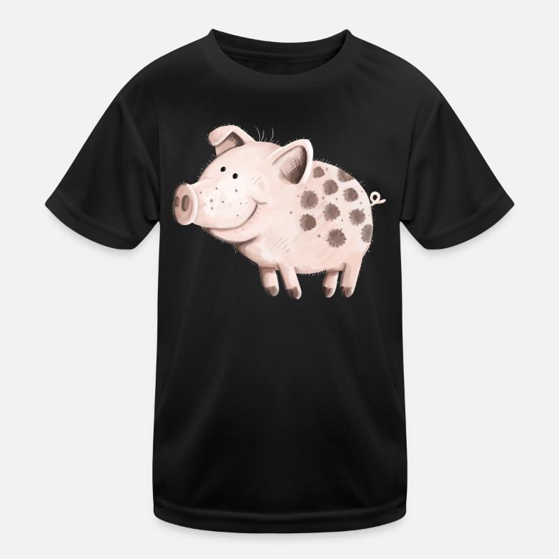 Süßes Schwein Kinder Funktions-T-Shirt